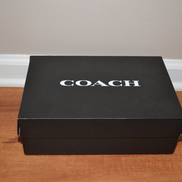 Coach Dillon Midnight Navy NEW w/box Jaquard Ankle strap Espadrilles - Picture 6 of 16